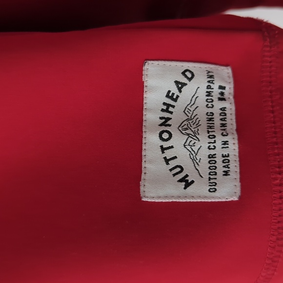 Men's full zip red muttonhead sweater in XL waterproof - Picture 3 of 3